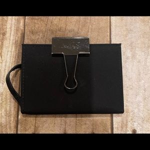 Off White Binder Clip Card